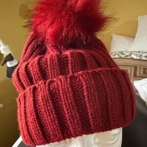 Winter hat with removable pompom -NWOT